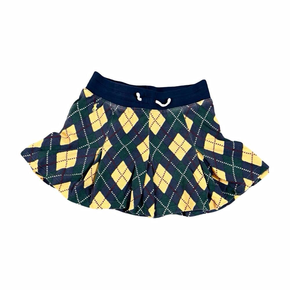 Polo Ralph Lauren Teens Argyle Athletic Skort M Tennis Golf Preppy Short Skirt
